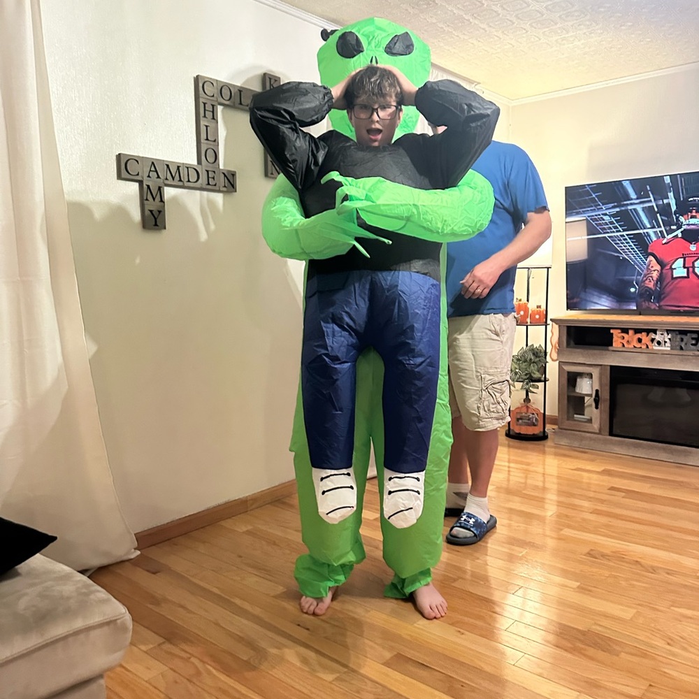 Green Alien Inflatable Costume